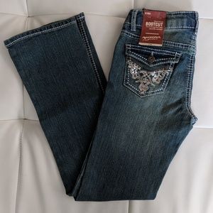 Arizona gorgeous detail boot cut jean NWT 12R